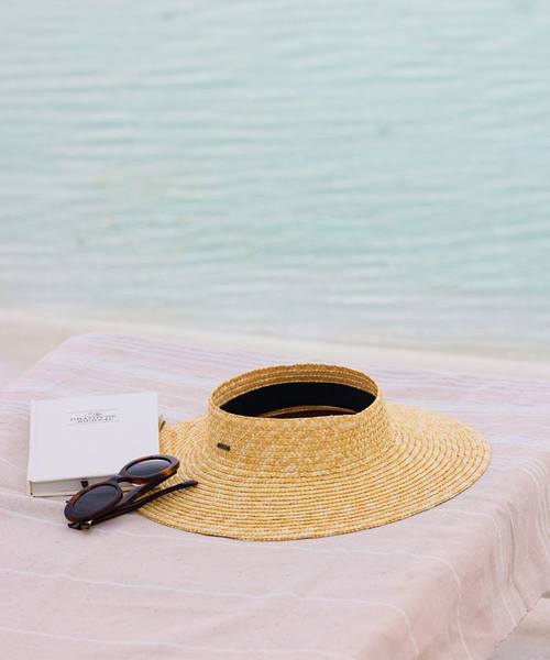 BEACH ACCESS a hat and sunglasses on a chair by a beach