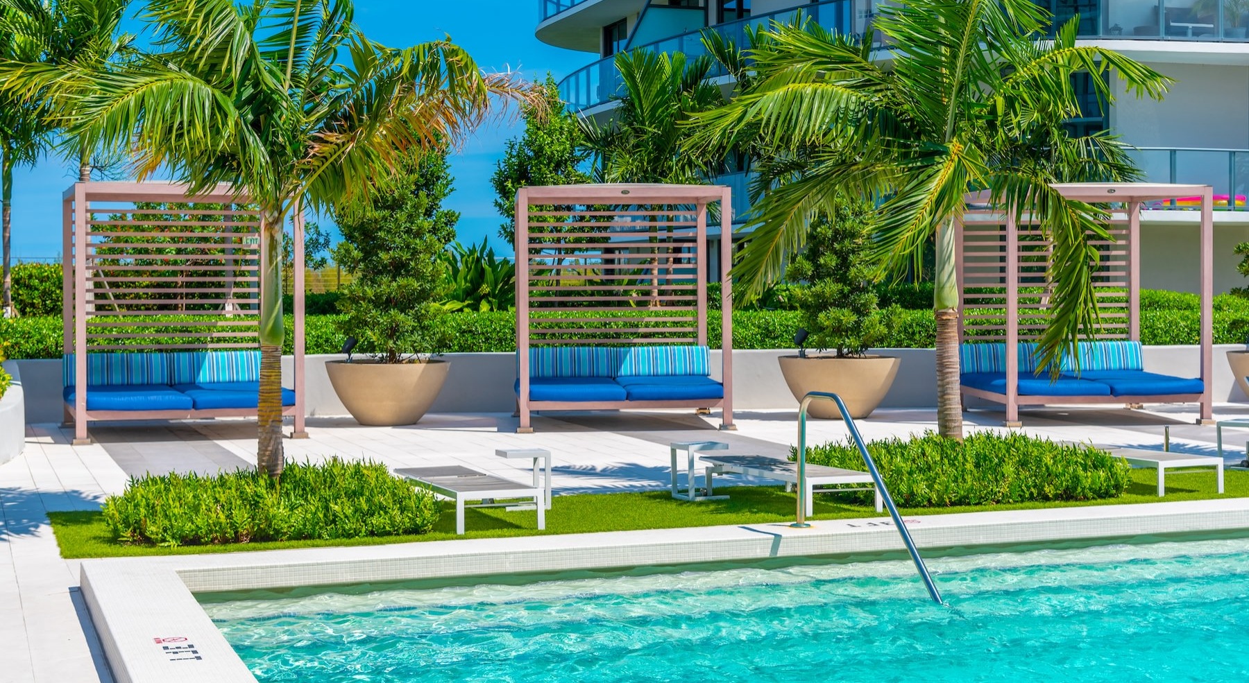 poolside cabanas