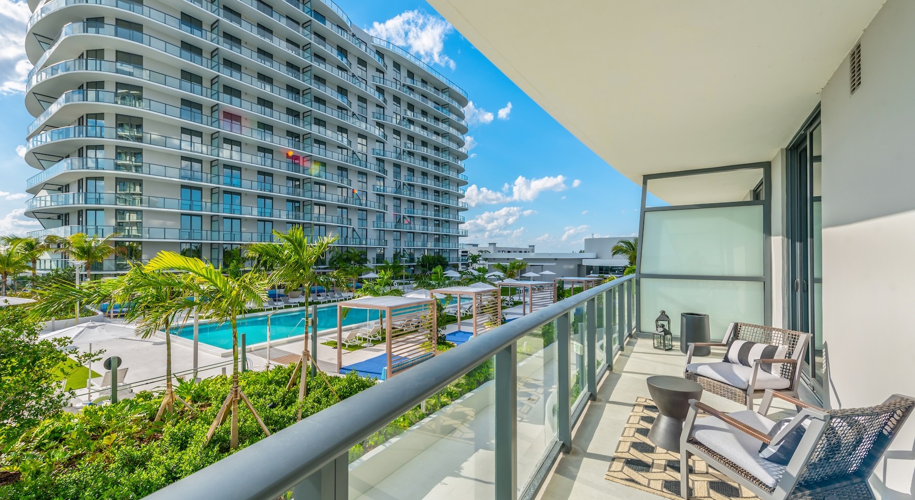 a balcony with a view