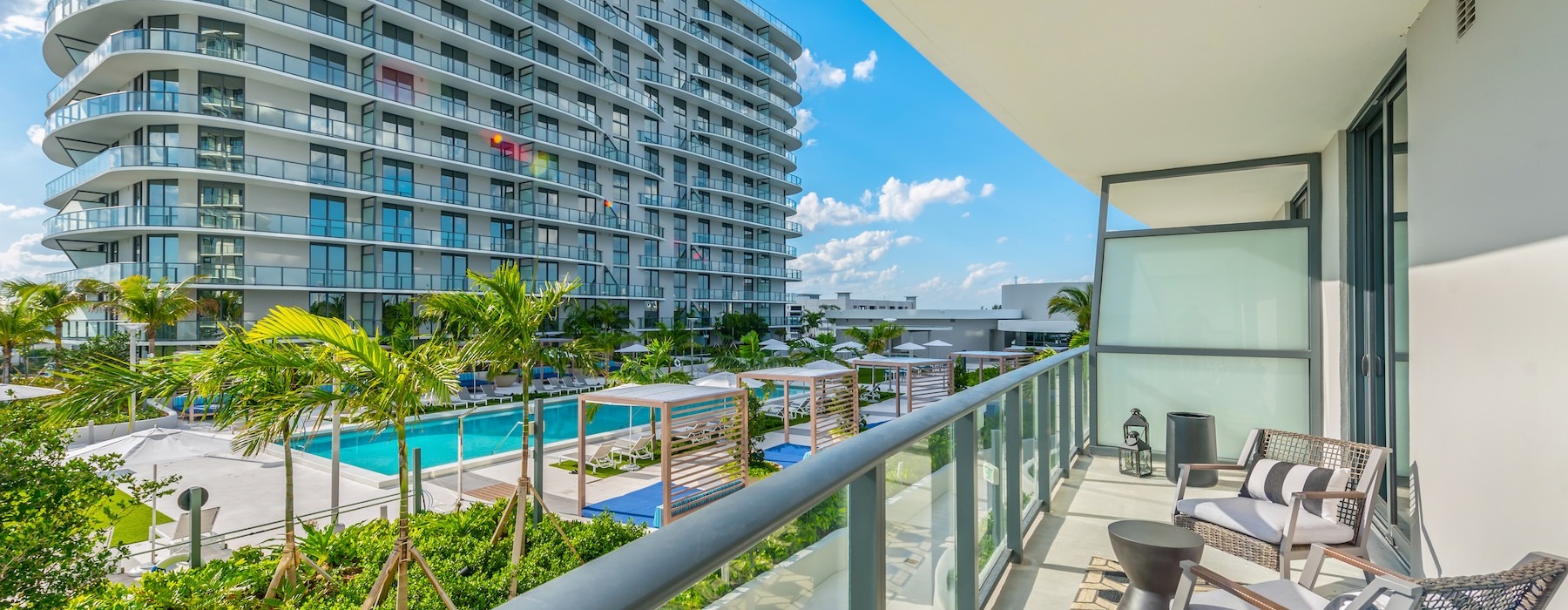 a balcony with a view