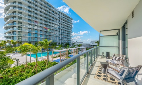 a balcony with a view
