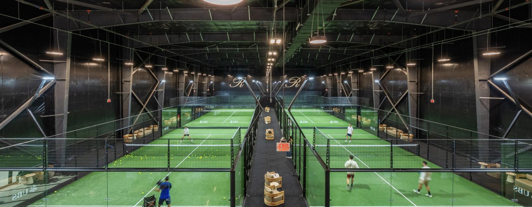 people playing indoor pickleball