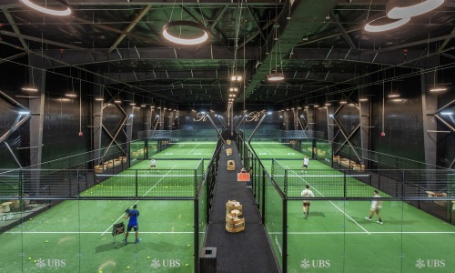 people playing indoor pickleball